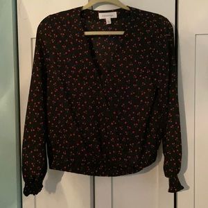 Cherry Print Blouse